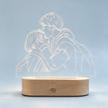 Custom Photo Laser Line Engraved Acrylic Night Light