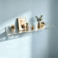 Custom Clear Acrylic Floating Wall Mount Storage Shelf