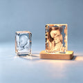 Custom 3D Laser Engraved Inside Crystal Keepsake