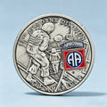 Custom Paratrooper Division Vintage 3D Relief Commemorative Challenge Coin